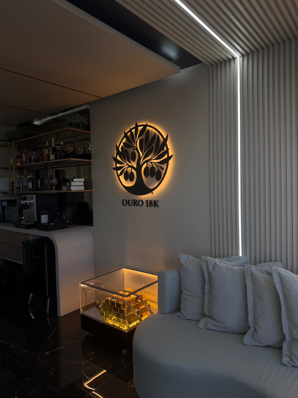 Sala reservada para avaliação